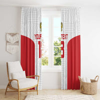 Custom Russia Football Window Curtain Nashi Parni Khokhloma Style - White - Wonder Print Shop