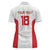 Custom Russia Football Women Polo Shirt Nashi Parni Khokhloma Style - White - Wonder Print Shop