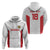 Custom Russia Football Zip Hoodie Nashi Parni Khokhloma Style - White - Wonder Print Shop