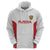 Custom Russia Football Zip Hoodie Nashi Parni Khokhloma Style - White - Wonder Print Shop