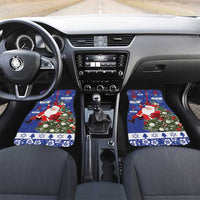 Honduras Santa Claus Christmas Car Mats Christmas Tree With Flag Background - Wonder Print Shop