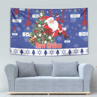 Honduras Santa Claus Christmas Tapestry Christmas Tree With Flag Background - Wonder Print Shop