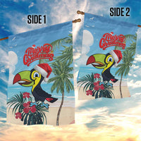 Belize Keel-billed Toucan Christmas Garden Flag Black Orchid Christmas Beach Vibe - Wonder Print Shop