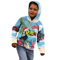 Belize Keel-billed Toucan Christmas Kid Hoodie Black Orchid Christmas Beach Vibe - Wonder Print Shop