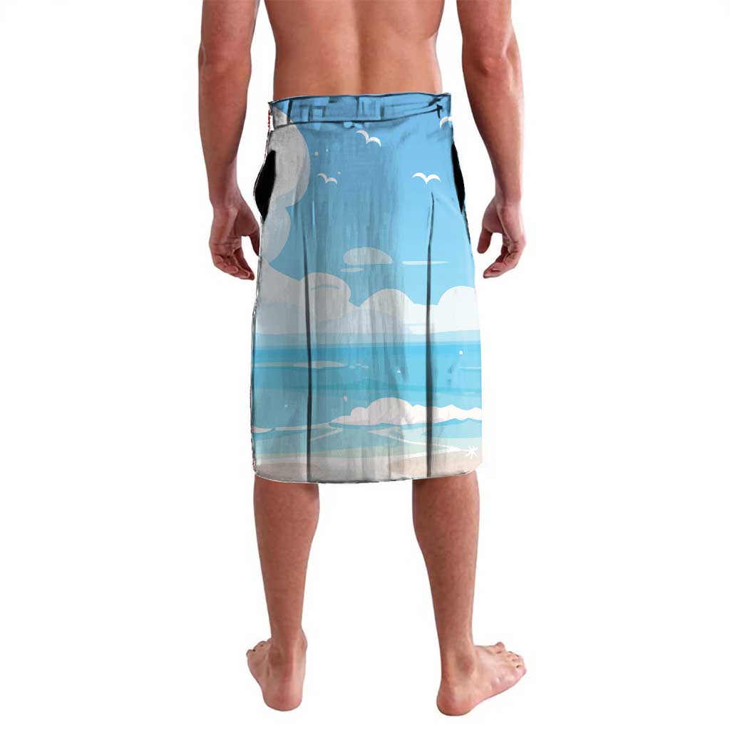 Belize Keel-billed Toucan Christmas Lavalava Black Orchid Christmas Beach Vibe - Wonder Print Shop