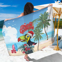 Belize Keel-billed Toucan Christmas Sarong Black Orchid Christmas Beach Vibe - Wonder Print Shop