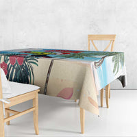 Belize Keel-billed Toucan Christmas Tablecloth Black Orchid Christmas Beach Vibe - Wonder Print Shop