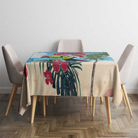 Belize Keel-billed Toucan Christmas Tablecloth Black Orchid Christmas Beach Vibe - Wonder Print Shop