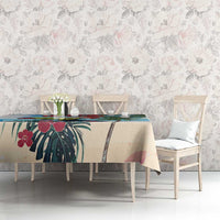 Belize Keel-billed Toucan Christmas Tablecloth Black Orchid Christmas Beach Vibe - Wonder Print Shop