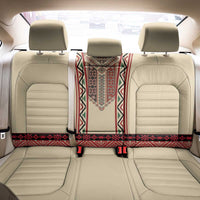 Traditional Romanian Back Car Seat Cover With Red Traditional Embroidery Patterns
