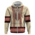 Traditional Romanian Hoodie With Red Traditional Embroidery Patterns