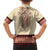 Traditional Romanian Kid Hawaiian Shirt With Red Traditional Embroidery Patterns