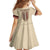 Traditional Romanian Kid Short Sleeve Dress With Red Traditional Embroidery Patterns