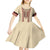 Traditional Romanian Kid Short Sleeve Dress With Red Traditional Embroidery Patterns