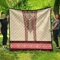Traditional Romanian Quilt With Red Traditional Embroidery Patterns - Wonder Print Shop