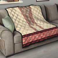 Traditional Romanian Quilt With Red Traditional Embroidery Patterns - Wonder Print Shop