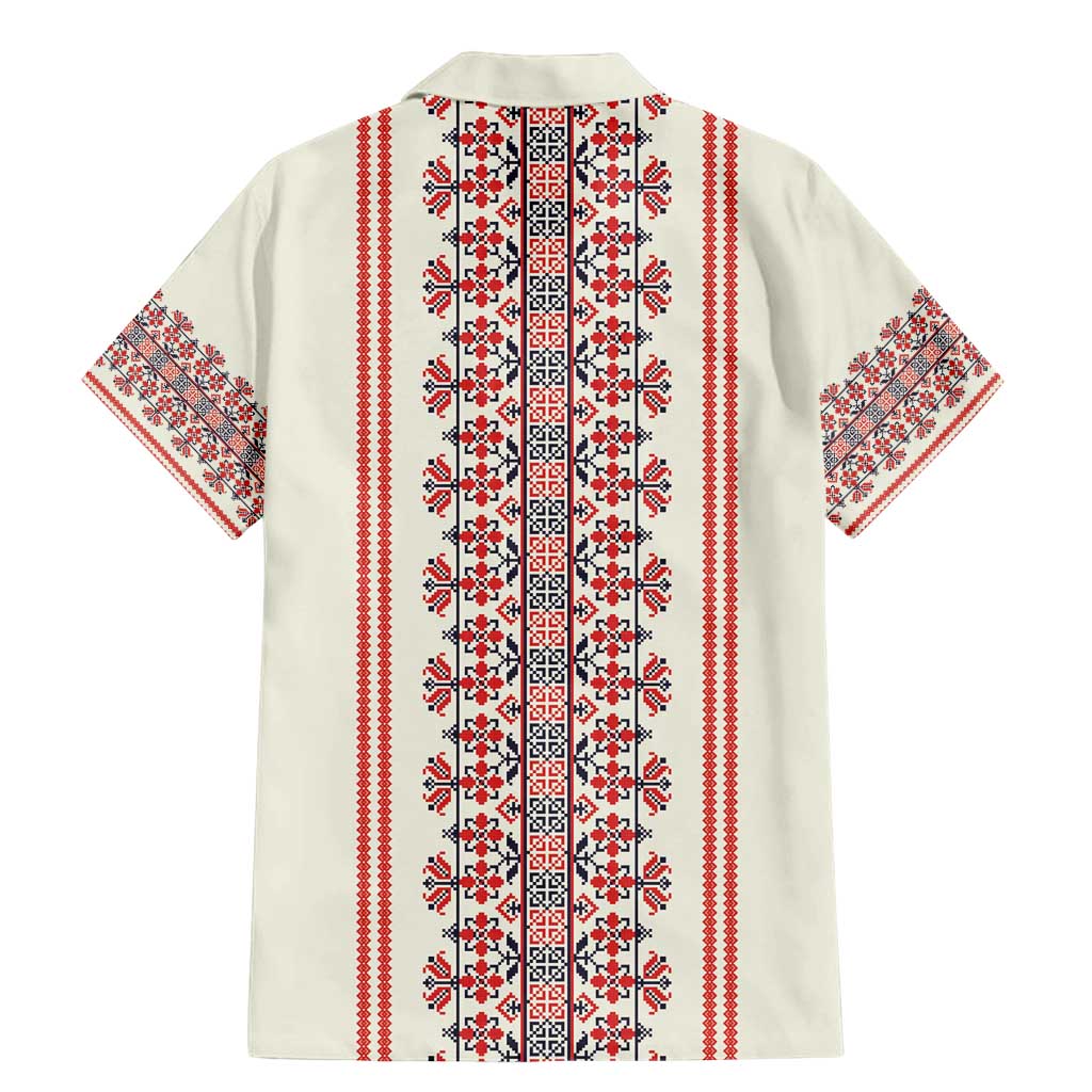 Happy Martisor Day Family Matching Mermaid Dress and Hawaiian Shirt Traditional Romanian Folklore Pattern