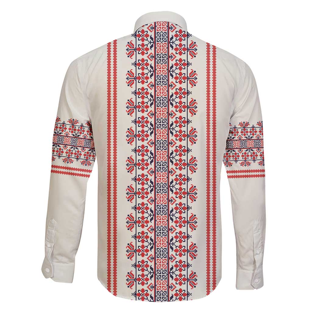 Happy Martisor Day Family Matching Mermaid Dress and Hawaiian Shirt Traditional Romanian Folklore Pattern