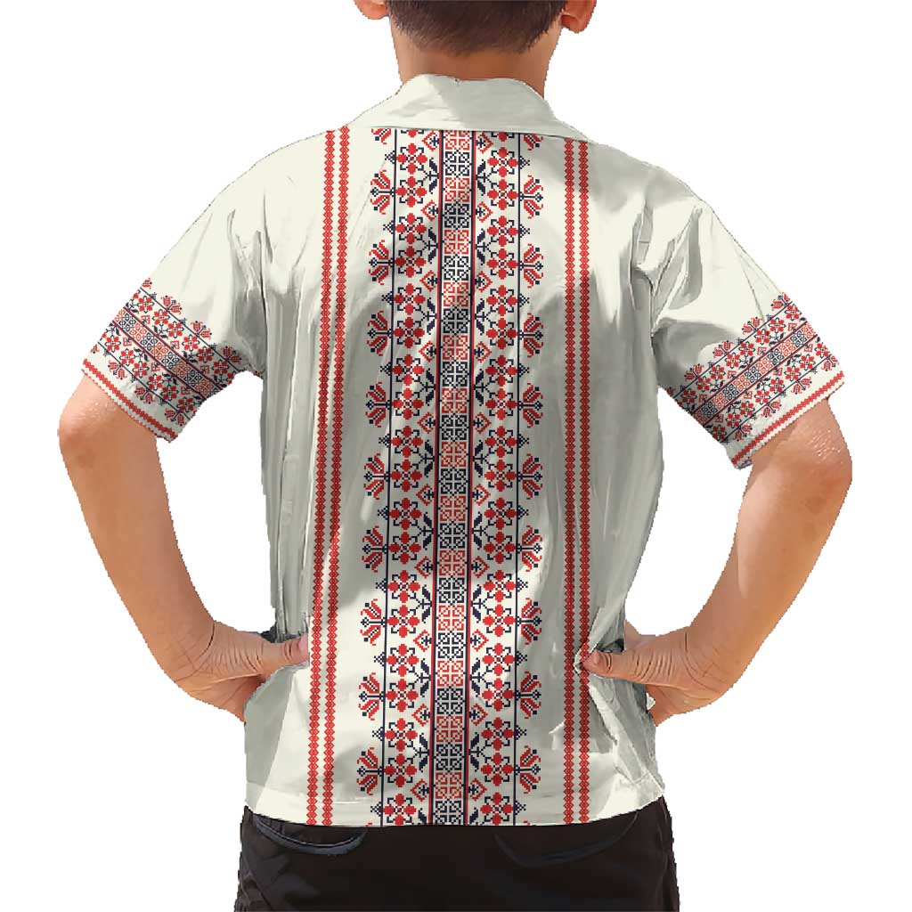 Happy Martisor Day Hawaiian Shirt Traditional Romanian Folklore Pattern