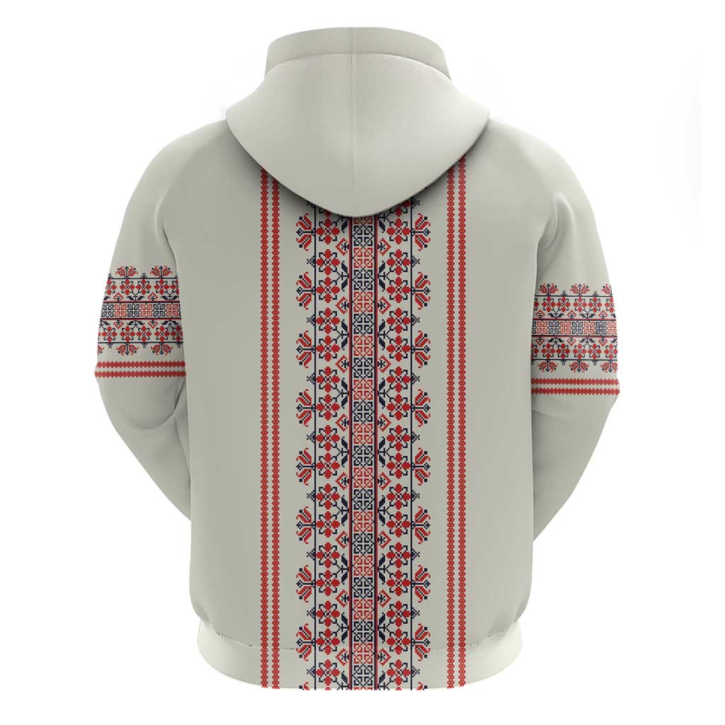 Happy Martisor Day Hoodie Traditional Romanian Folklore Pattern