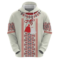 Happy Martisor Day Hoodie Traditional Romanian Folklore Pattern