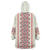 Happy Martisor Day Wearable Blanket Hoodie Traditional Romanian Folklore Pattern - Wonder Print Shop