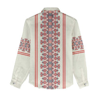Happy Martisor Day Women Casual Shirt Traditional Romanian Folklore Pattern - Wonder Print Shop