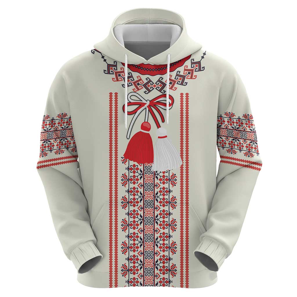 Happy Martisor Day Zip Hoodie Traditional Romanian Folklore Pattern - Wonder Print Shop