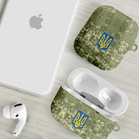 Ukraine Military Vyshyvanka Pattern AirPods Case Tryzub Emblem Tactical Style - Wonder Print Shop