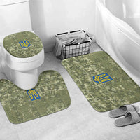 Ukraine Military Vyshyvanka Pattern Bathroom Set Tryzub Emblem Tactical Style - Wonder Print Shop