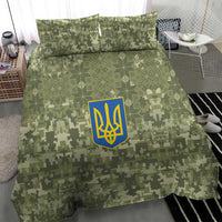 Ukraine Military Vyshyvanka Pattern Bedding Set Tryzub Emblem Tactical Style - Wonder Print Shop