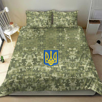 Ukraine Military Vyshyvanka Pattern Bedding Set Tryzub Emblem Tactical Style - Wonder Print Shop