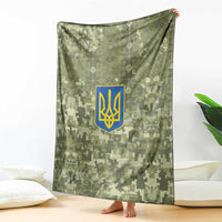 Ukraine Military Vyshyvanka Pattern Blanket Tryzub Emblem Tactical Style - Wonder Print Shop