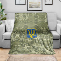 Ukraine Military Vyshyvanka Pattern Blanket Tryzub Emblem Tactical Style - Wonder Print Shop