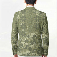 Ukraine Military Vyshyvanka Pattern Blazer Tryzub Emblem Tactical Style - Wonder Print Shop