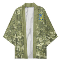 Ukraine Military Vyshyvanka Pattern Kimono Tryzub Emblem Tactical Style - Wonder Print Shop