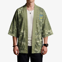 Ukraine Military Vyshyvanka Pattern Kimono Tryzub Emblem Tactical Style - Wonder Print Shop