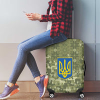 Ukraine Military Vyshyvanka Pattern Luggage Cover Tryzub Emblem Tactical Style - Wonder Print Shop