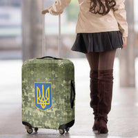 Ukraine Military Vyshyvanka Pattern Luggage Cover Tryzub Emblem Tactical Style - Wonder Print Shop