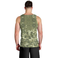 Ukraine Military Vyshyvanka Pattern Men Tank Top Tryzub Emblem Tactical Style - Wonder Print Shop