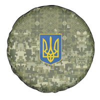 Ukraine Military Vyshyvanka Pattern Spare Tire Cover Tryzub Emblem Tactical Style - Wonder Print Shop