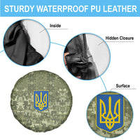 Ukraine Military Vyshyvanka Pattern Spare Tire Cover Tryzub Emblem Tactical Style - Wonder Print Shop