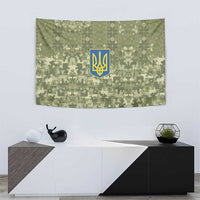 Ukraine Military Vyshyvanka Pattern Tapestry Tryzub Emblem Tactical Style - Wonder Print Shop