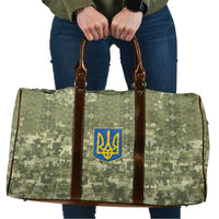 Ukraine Military Vyshyvanka Pattern Travel Bag Tryzub Emblem Tactical Style - Wonder Print Shop