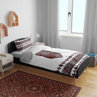 Ukraine Bandura Vyshyvanka Pattern Bedding Set Ukrainian Heritage Folk White Version - Wonder Print Shop