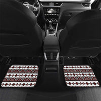 Ukraine Bandura Vyshyvanka Pattern Car Mats Ukrainian Heritage Folk White Version - Wonder Print Shop