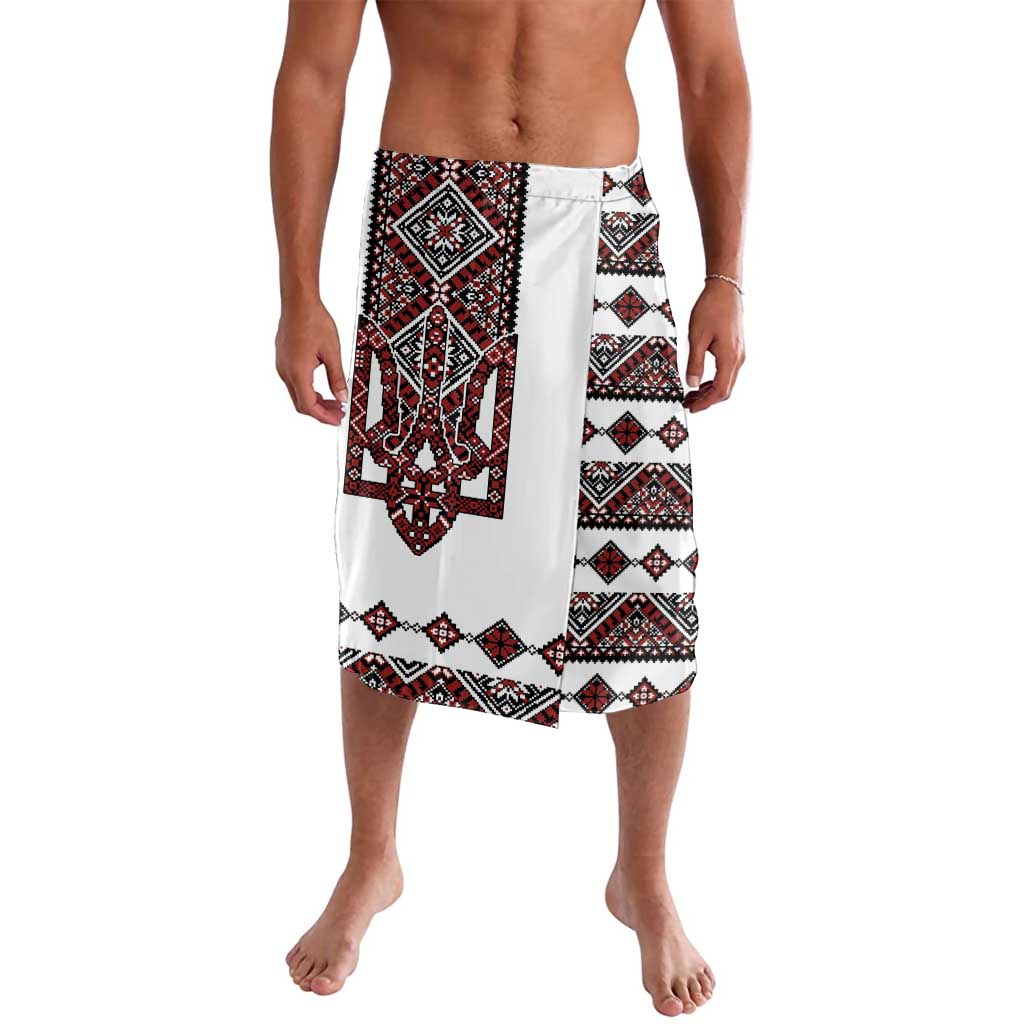 Ukraine Bandura Vyshyvanka Pattern Lavalava Ukrainian Heritage Folk White Version - Wonder Print Shop
