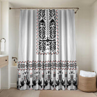 Ukraine Military Vyshyvanka Pattern Bathroom Set Ukrainian Heritage White Tactical Style - Wonder Print Shop