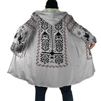 Ukraine Military Vyshyvanka Pattern Cloak Ukrainian Heritage White Tactical Style - Wonder Print Shop
