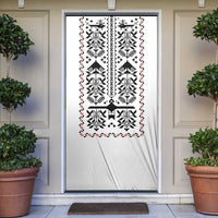Ukraine Military Vyshyvanka Pattern Door Cover Ukrainian Heritage White Tactical Style - Wonder Print Shop